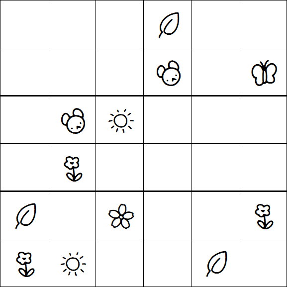 Kids Sudoku 6x6 - Difícil