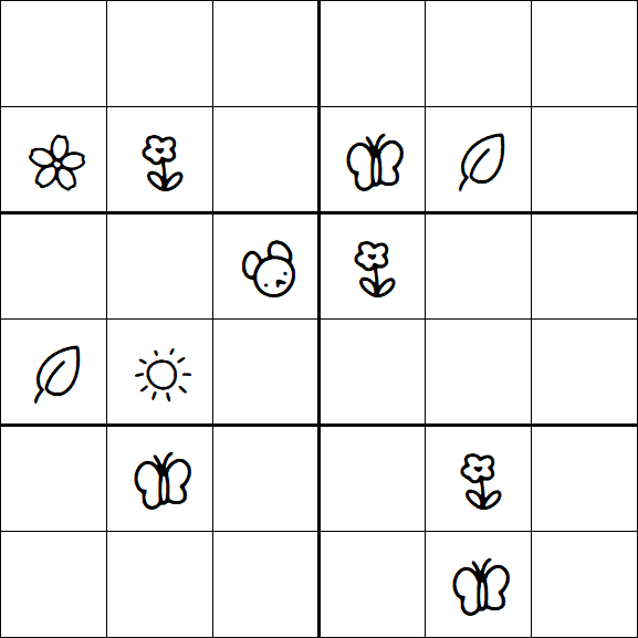 Kids Sudoku 6x6 - Difícil