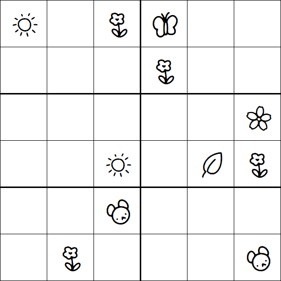 Kids Sudoku 6x6 - Difícil