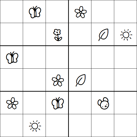 Kids Sudoku 6x6 - Difícil