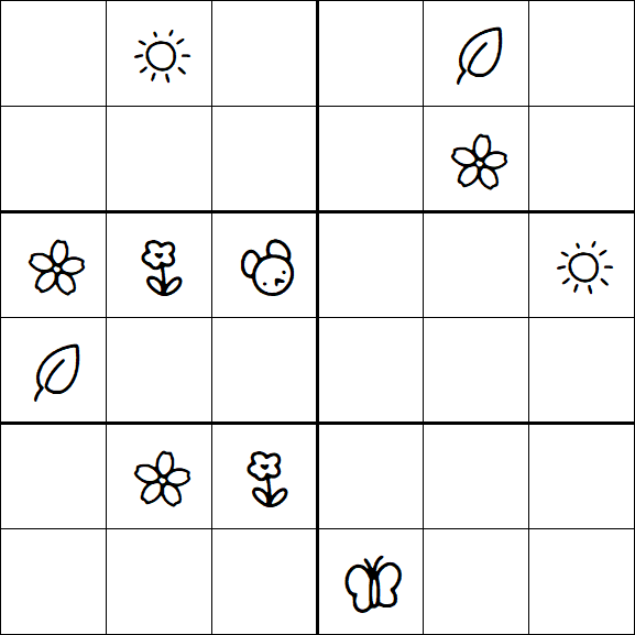 Kids Sudoku 6x6 - Difícil