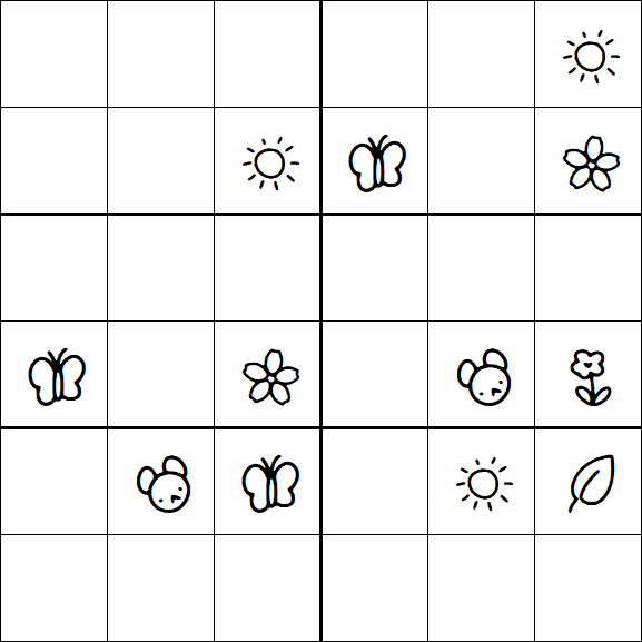 Kids Sudoku 6x6 - Difícil