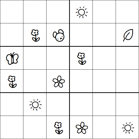 Kids Sudoku 6x6 - Difícil