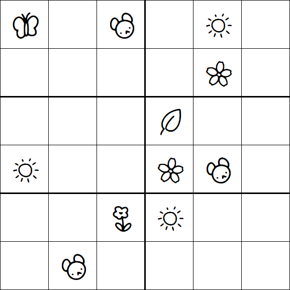 Kids Sudoku 6x6 - Difficile