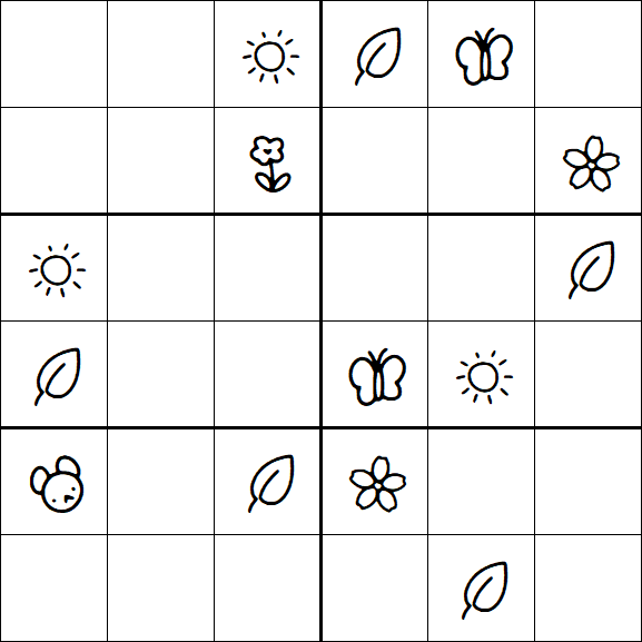 Kids Sudoku 6x6 - Difícil