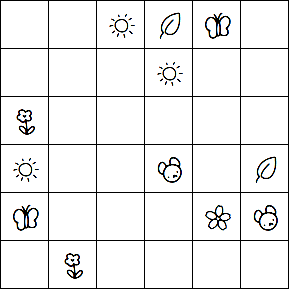 Kids Sudoku 6x6 - Difícil