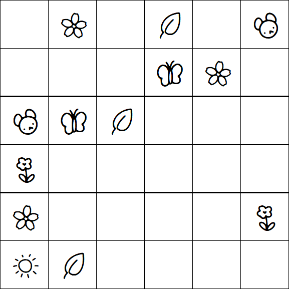 Kids Sudoku 6x6 - Difícil