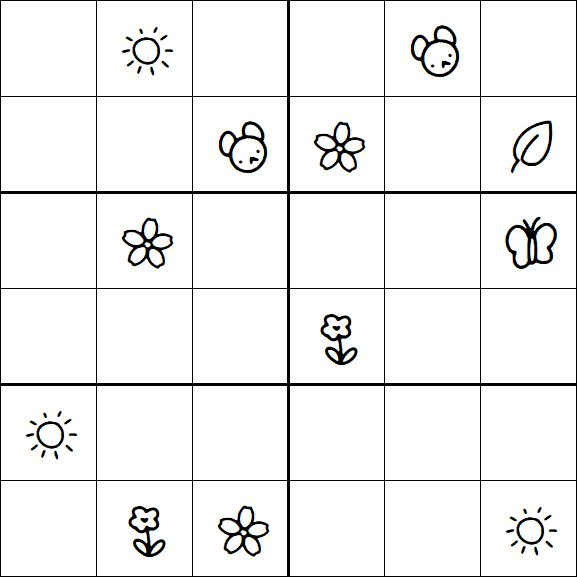 Kids Sudoku 6x6 - Difícil