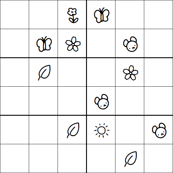 Kids Sudoku 6x6 - Difícil