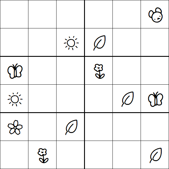 Kids Sudoku 6x6 - Difficile