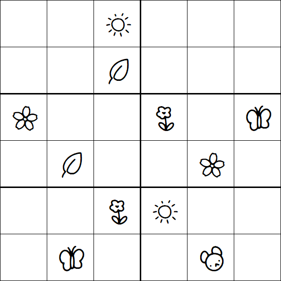 Kids Sudoku 6x6 - Difícil