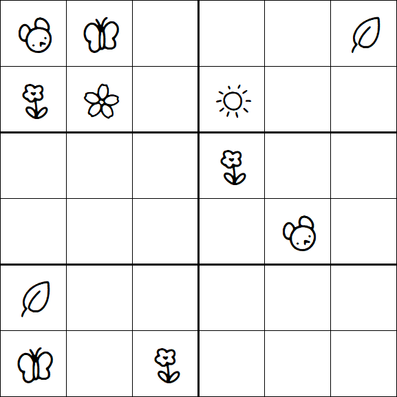 Kids Sudoku 6x6 - Difícil