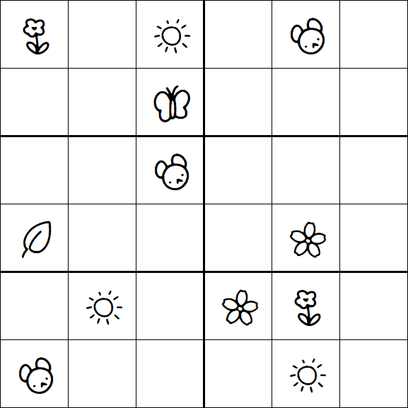 Kids Sudoku 6x6 - Difícil