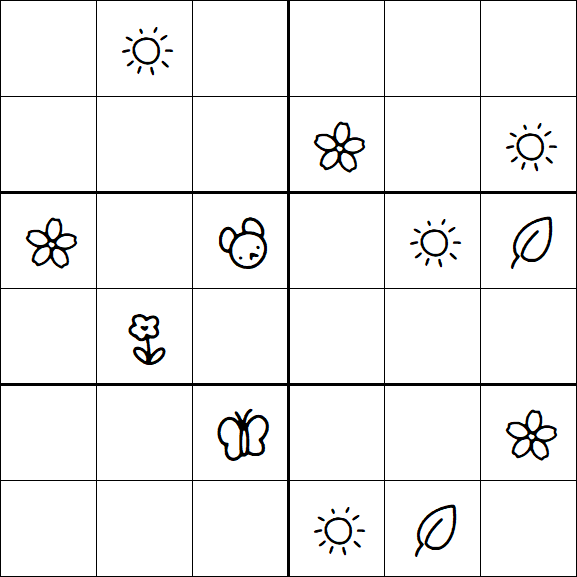 Kids Sudoku 6x6 - Difícil