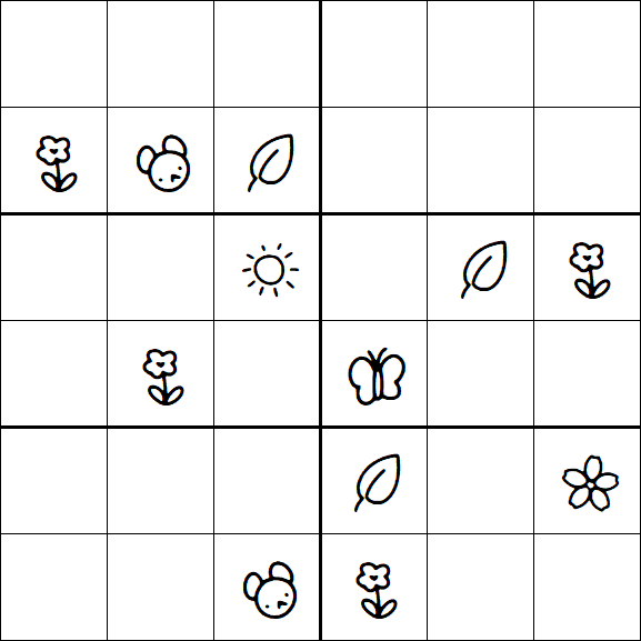 Kids Sudoku 6x6 - Difícil