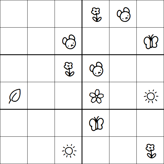 Kids Sudoku 6x6 - Difícil
