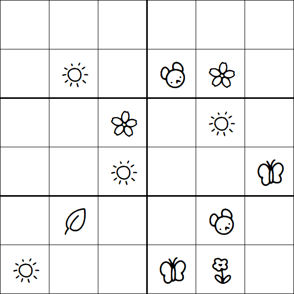 Kids Sudoku 6x6 - Difícil