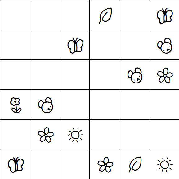 Kids Sudoku 6x6 - Difícil