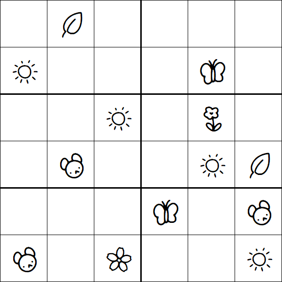 Kids Sudoku 6x6 - Difícil