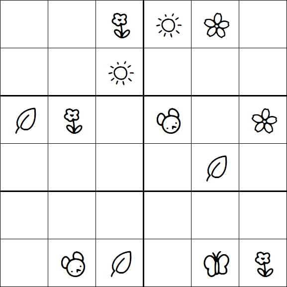 Kids Sudoku 6x6 - Difícil