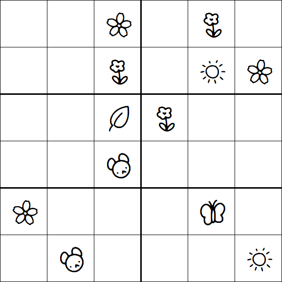 Kids Sudoku 6x6 - Difícil