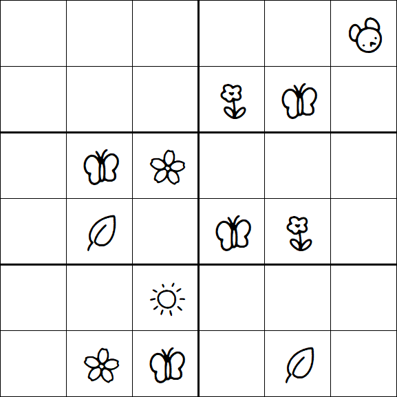 Kids Sudoku 6x6 - Difícil