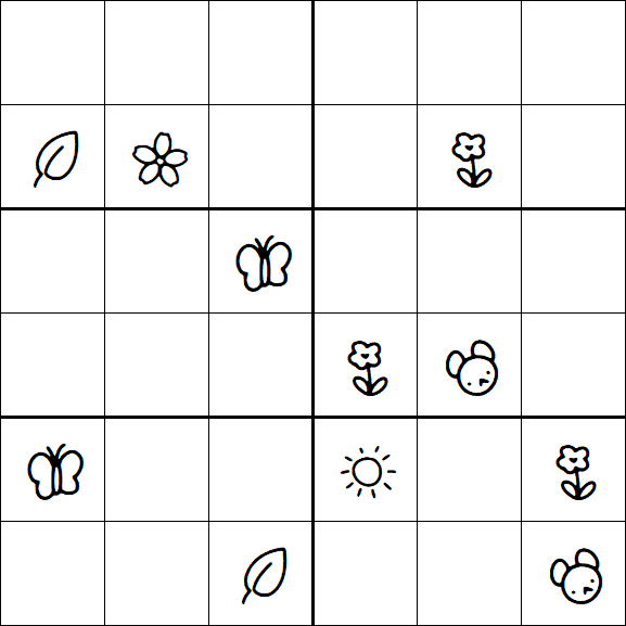 Kids Sudoku 6x6 - Difícil