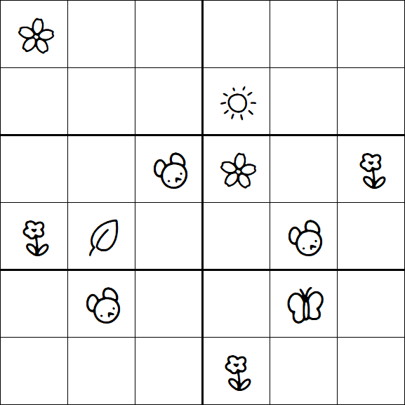 Kids Sudoku 6x6 - Difícil
