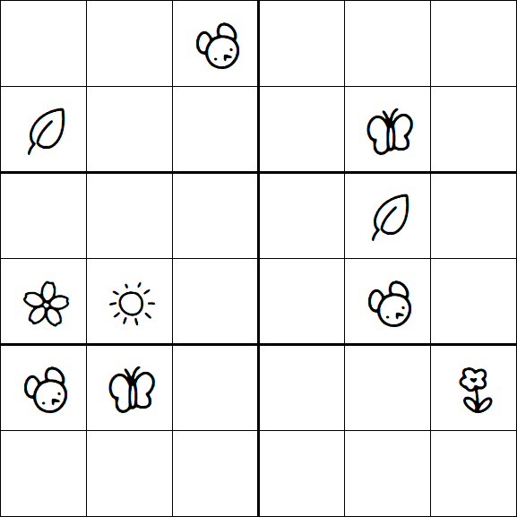 Kids Sudoku 6x6 - Difícil