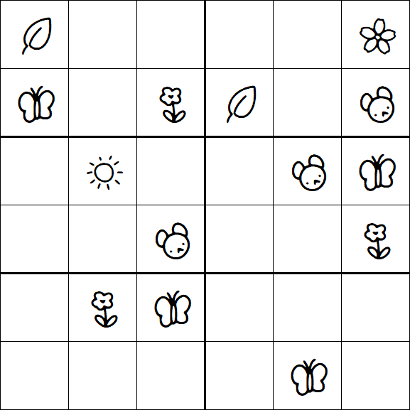 Kids Sudoku 6x6 - Difícil