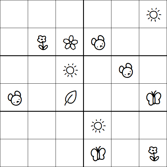 Kids Sudoku 6x6 - Difícil