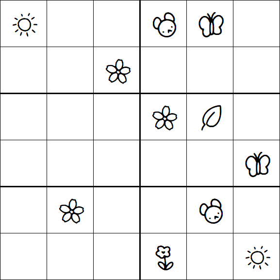 Kids Sudoku 6x6 - Difícil