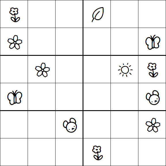 Kids Sudoku 6x6 - Difficile