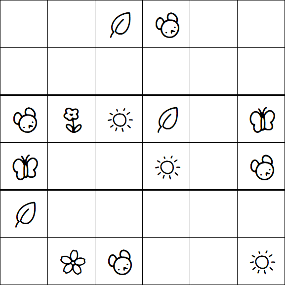 Kids Sudoku 6x6 - Medio