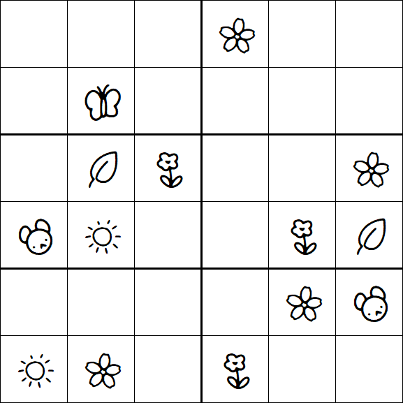 Kids Sudoku 6x6 - Medio