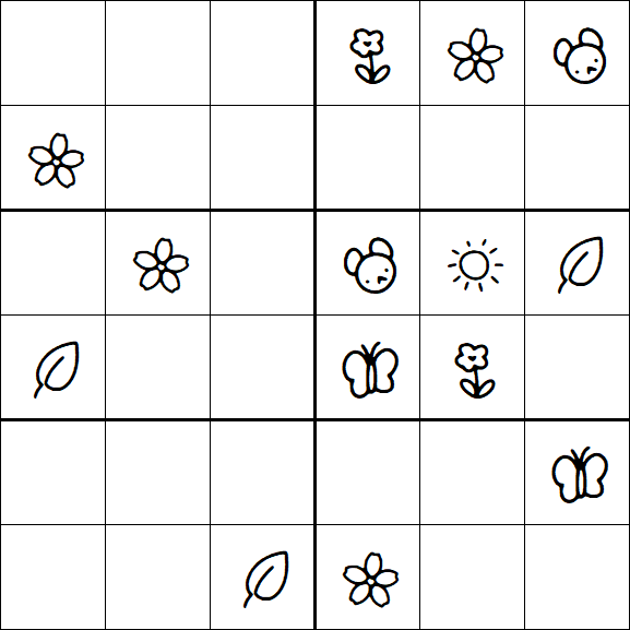 Kids Sudoku 6x6 - Medio