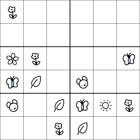 Kids Sudoku 6x6 - Medio