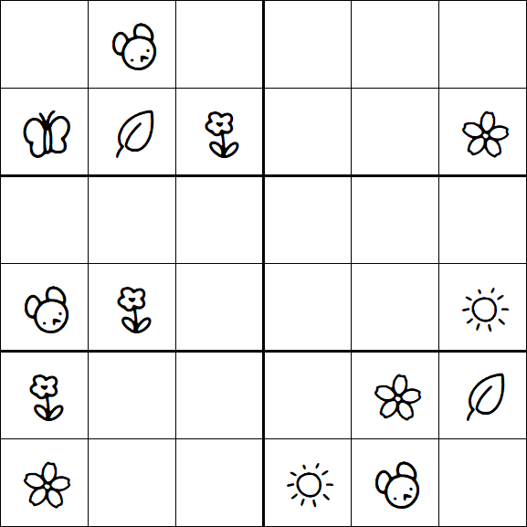 Kids Sudoku 6x6 - Medio