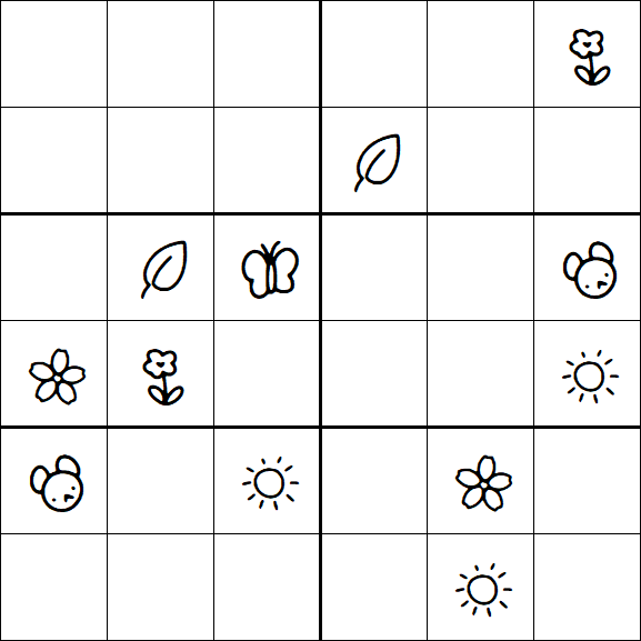 Kids Sudoku 6x6 - Moyen