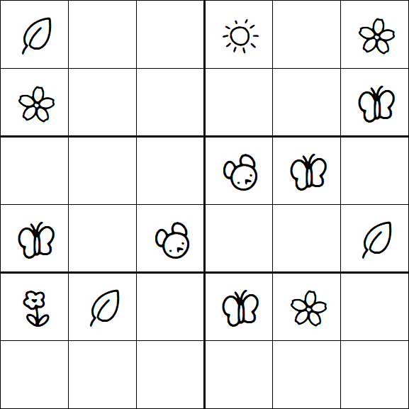 Kids Sudoku 6x6 - Medio