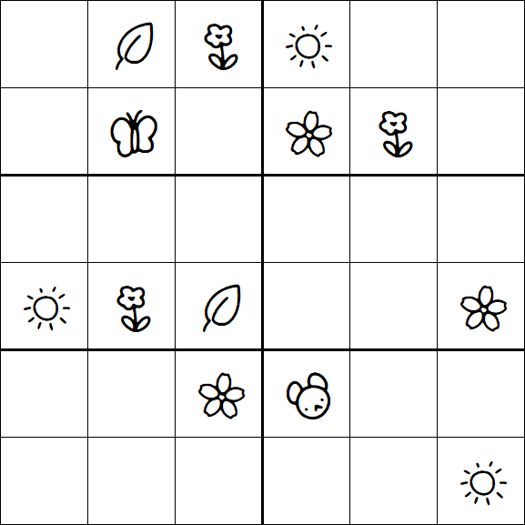 Kids Sudoku 6x6 - Medio