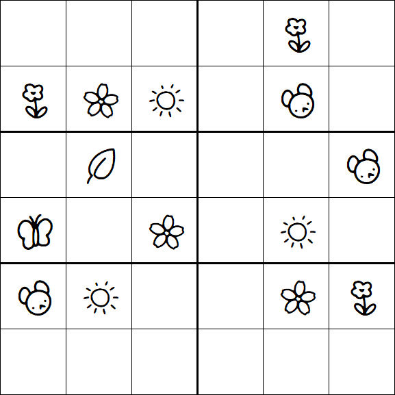 Kids Sudoku 6x6 - Medio