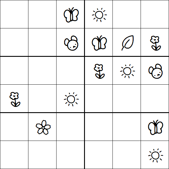 Kids Sudoku 6x6 - Medio