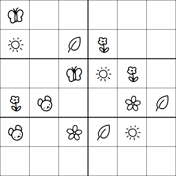 Kids Sudoku 6x6 - Medio