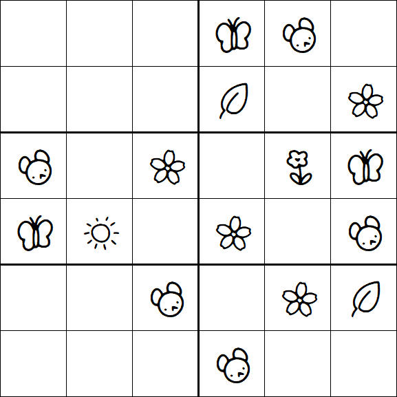 Kids Sudoku 6x6 - Medio