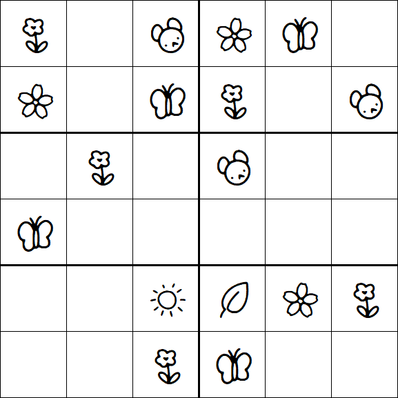 Kids Sudoku 6x6 - Medio