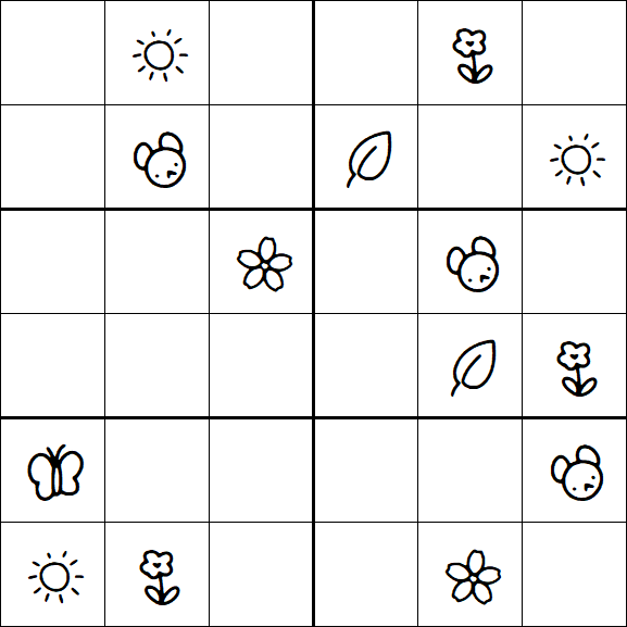 Kids Sudoku 6x6 - Medio