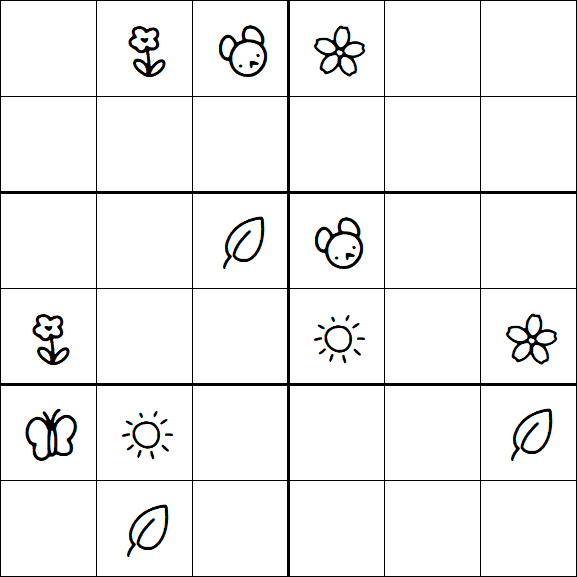 Kids Sudoku 6x6 - Medio