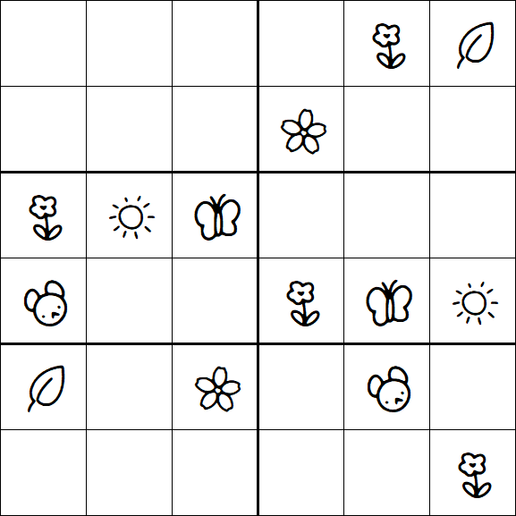 Kids Sudoku 6x6 - Medium
