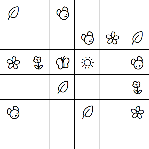 Kids Sudoku 6x6 - Medium